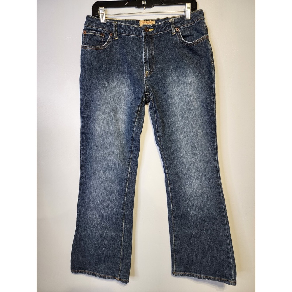 Steve & Barry's Womens Size 10S‎ Short Blue Denim 5 Pockets Bootcut Jeans